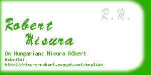 robert misura business card